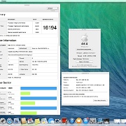 Zrzut ekranu 2013-11-20 o 19.41.39  MacStorm II z najnowszym procesorem Intel Haswell i7-4770 3.4 GHz z taktowaniem standardowym.  Benchmark Geekbench 2.1.4.  W porównaniu do poprzedniej wersji procesora  IvyBridge widoczny jest wzrost wydajności o okolo 10%.